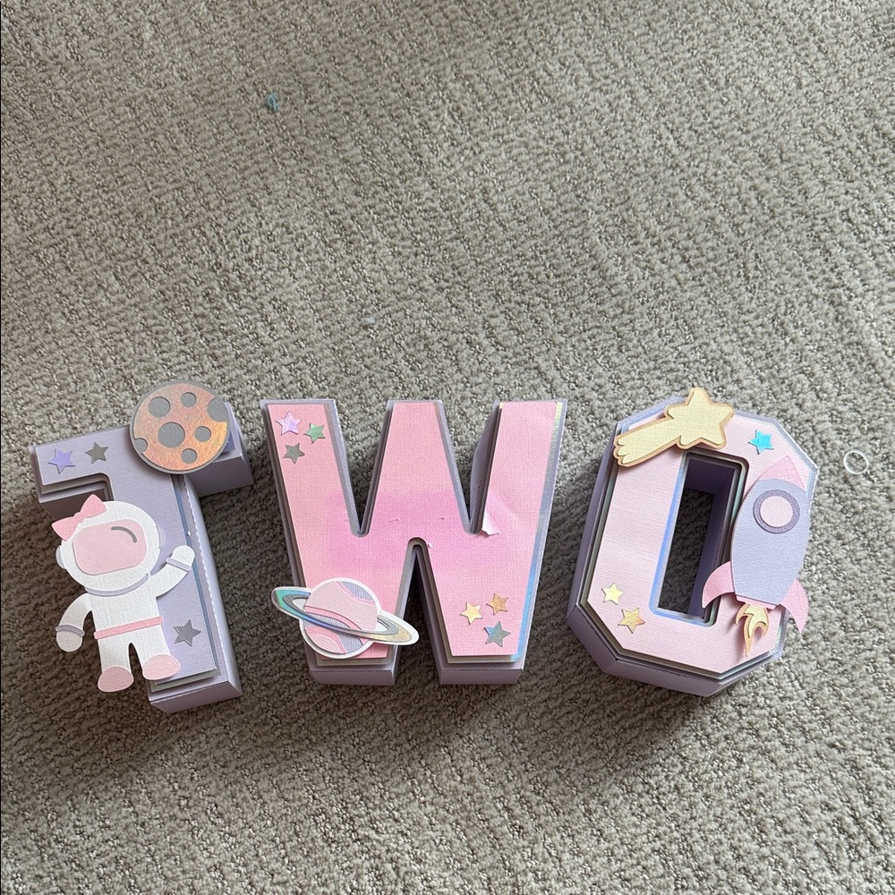 'TWO' the moon decorations